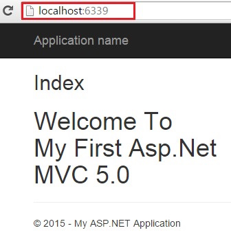 Output in the browser